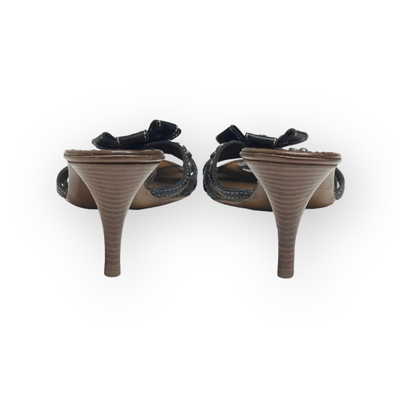 Vintage: new Moschino Cheap + Chic ☻ Intricate Hardware Floral Mule Sandal Heels - Picture 5 of 16